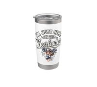 Sono qui solo per le cheerleader Bicchiere termico in acciaio inox doppia parete