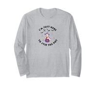 Sono Qui Solo per mescolare la pentola, Strega Carina, Halloween Maglia a Manica