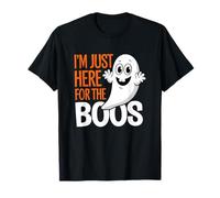 Sono Qui Solo per The Boos Spooky Halloween Design Chill Maglietta