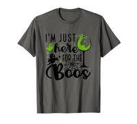 Sono Qui Solo per The Boos Spooky Halloween Design Wicked Maglietta