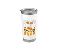 Sono qui solo per The Deviled Eggs Fall Funny Thanksgiving Bicchiere termico in acciaio inox doppia parete