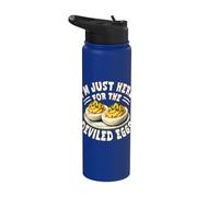 Sono qui solo per The Deviled Eggs Happy Thanksgiving Food Stainless Steel Insulated Water Bottle