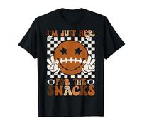 Sono Qui Solo per The Snacks Football Retro Game Day Maglietta