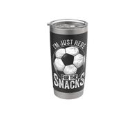 Sono qui solo per The Snacks Soccer Mom Funny Game Day Bicchiere termico in acciaio inox doppia parete