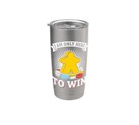Sono qui solo per vincere un giocatore di gioco da tavolo Bicchiere termico in acciaio inox doppia parete
