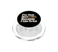 Sono qui solo perché mi piace mangiare manubri Foodie PopSockets PopGrip per MagSafe