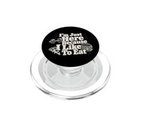 Sono qui solo perché mi piace mangiare umorismo in palestra PopSockets PopGrip per MagSafe
