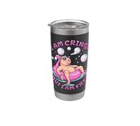 Sono rabbrivido ma sono libero Capybara Summer Vacation Pool Bicchiere termico in acciaio inox doppia parete