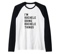 Sono Rachele Que Fa Cose di Rachele Maglia con Maniche Raglan