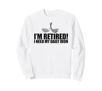 Sono RITIRATO Ho Bisogno del Mio Quotidiano Ferro Golf Clubs Meme Felpa