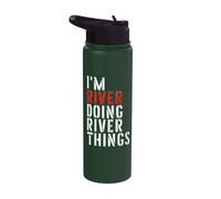 Sono River che fa cose sul fiume Stainless Steel Insulated Water Bottle