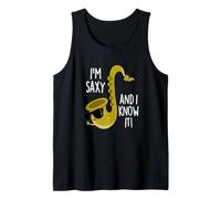 Sono Saxy e tu Lo sai Funny Music Pun Canotta