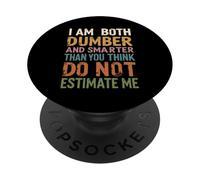 Sono sia più stupido che più intelligente di quanto pensi non stimarmi PopSockets PopGrip Adesivo
