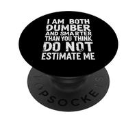 Sono sia più stupido che più intelligente di quanto pensi non stimarmi PopSockets PopGrip Adesivo