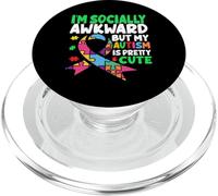 Sono socialmente imbarazzante ma il mio autismo è piuttosto carino Autismo PopSockets PopGrip per MagSafe