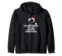 Sono Sognando Un Meme per sviluppatori Web di Natale #FFFFFF Felpa con Cappuccio