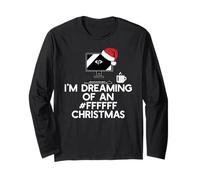 Sono Sognando Un Meme per sviluppatori Web di Natale #FFFFFF Maglia a Manica