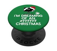 SONO SOGNANDO UN Meme per sviluppatori Web di Natale #FFFFFF PopSockets PopGrip Adesivo
