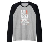 Sono Solo A metà Strada Verso I Miei 10000 Passi Camminare Maglia con Maniche Raglan