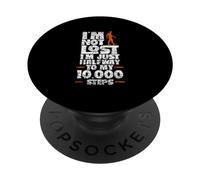 Sono Solo A Metà Strada Verso I Miei 10000 Passi Camminare PopSockets PopGrip Adesivo