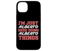 Sono solo Alberto che fa Alberto Things Funny Nome Custodia per iPhone 14 Plus