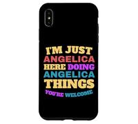Sono solo Angelica che fa Angelica Cose Sei il benvenuto Custodia per iPhone XS Max