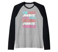 Sono Solo Anna Qui a Fare Anna Cose Nome Maglia con Maniche Raglan