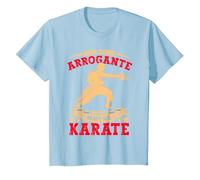 Sono Solo Bravo nel Karate Karate Atleta Arte Marziale Maglietta, Bambini, Celeste, 4 Anni