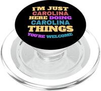 Sono solo Carolina che fa Carolina Cose Sei il benvenuto PopSockets PopGrip per MagSafe
