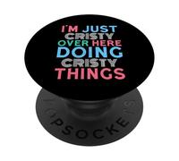 Sono solo Cristy qui a fare il nome di Cristy Things PopSockets PopGrip Adesivo