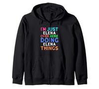 Sono Solo Elena Qui a Fare Elena Cose Elena Felpa con Cappuccio