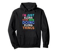 Sono Solo Elena Qui a Fare Elena Cose Elena Felpa con Cappuccio