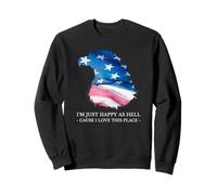 Sono Solo Felice Come l'inferno perché Amo Questo Posto (USA Love) Felpa