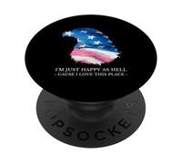 Sono solo felice come l'inferno perché amo questo posto (USA Love) PopSockets PopGrip Adesivo