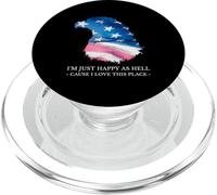 Sono solo felice come l'inferno perché amo questo posto (USA Love) PopSockets PopGrip per MagSafe