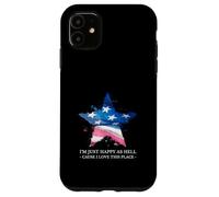 Sono solo felice come l'inferno Perché amo questo posto (USA Patriot) Custodia per iPhone 11