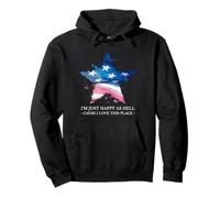 Sono Solo Felice Come l'inferno perché Amo Questo Posto (USA Patriot) Felpa con Cappuccio