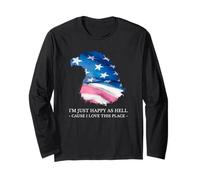 Sono solo felice come l'inferno Perché amo questo posto (USA Patriot) Maglia a Manica