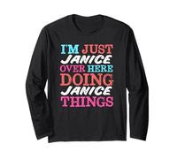 Sono Solo Janice Qui a Fare Janice Things Name Maglia a Manica