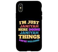 Sono solo Janiyah che fa Janiyah Cose che sei il benvenuto Custodia per iPhone X/XS