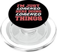 Sono solo Lorenzo che fa Lorenzo Things Funny Nome PopSockets PopGrip per MagSafe