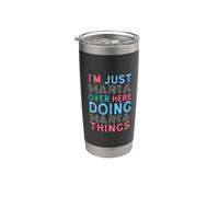 Sono solo Marta qui a fare Marta Things Name Bicchiere termico in acciaio inox doppia parete