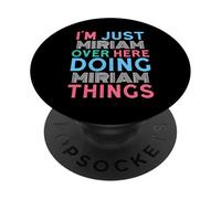 Sono solo Miriam qui a fare Miriam Things Name PopSockets PopGrip Adesivo
