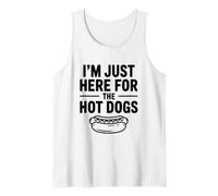 Sono Solo Qui per Gli Hot Dog Divertente buongustaio Umorismo Canotta