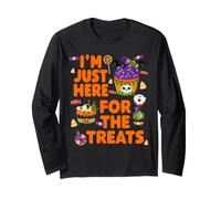 Sono Solo Qui per i dolcetti Halloween Candy Donuts Cupcakes Maglia a Manica