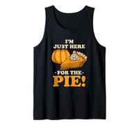 Sono solo qui per la torta di zucca divertente Ringraziamento Canotta