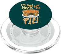 Sono solo qui per la torta di zucca divertente Ringraziamento PopSockets PopGrip per MagSafe