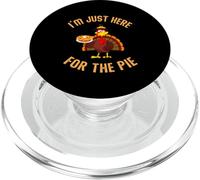 Sono solo qui per la torta divertente tacchino con torta di zucca PopSockets PopGrip per MagSafe