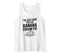 Sono Solo Qui per l'umorismo dei buongustai alla Banana Cream Pie Canotta