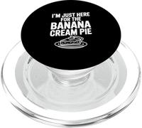 Sono solo qui per l'umorismo dei buongustai alla banana cream pie PopSockets PopGrip per MagSafe